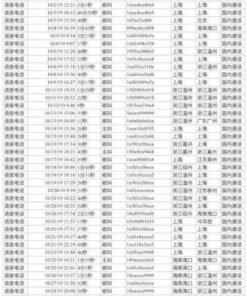 国内通话记录